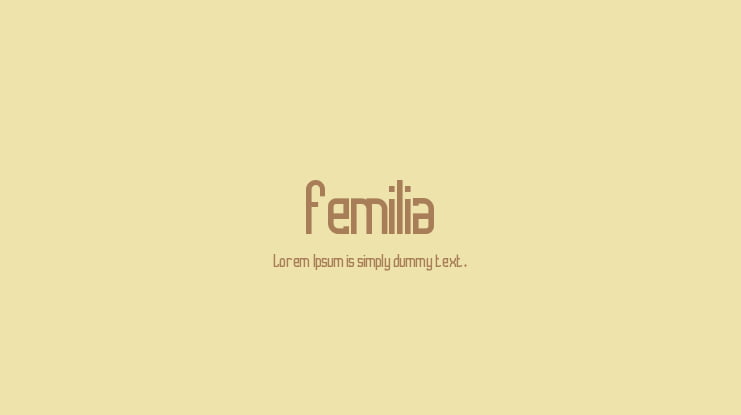 Femilia Font