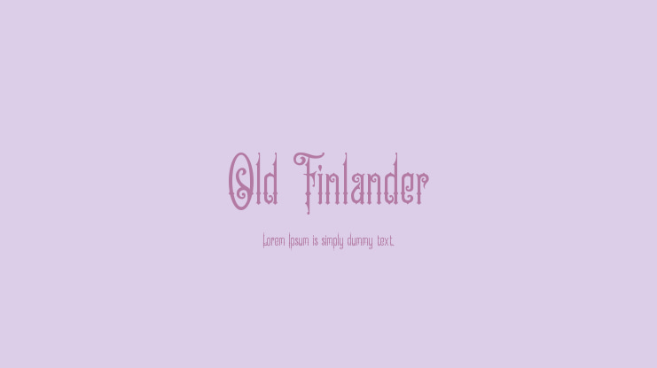 Old Finlander Font