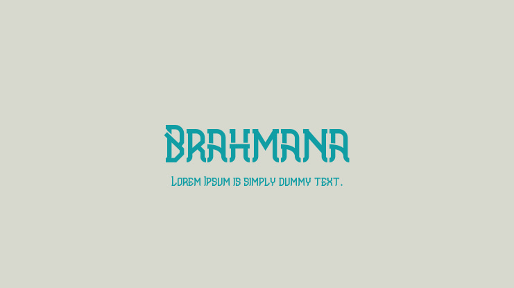 Brahmana Font