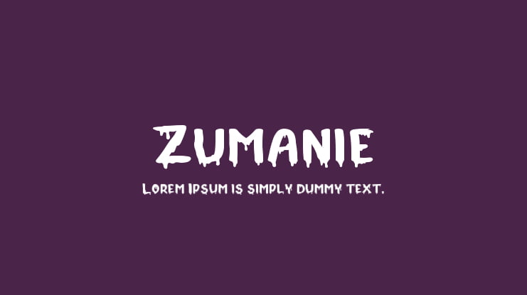 Zumanie Font