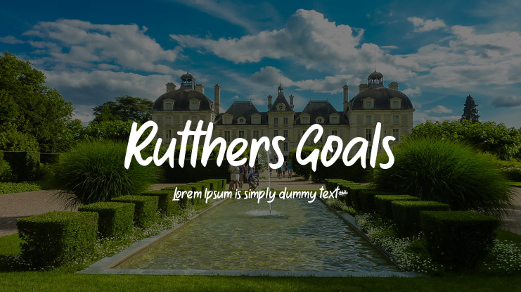 Rutthers Goals Font