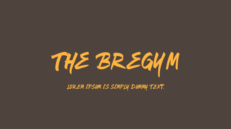 The Bregym Font