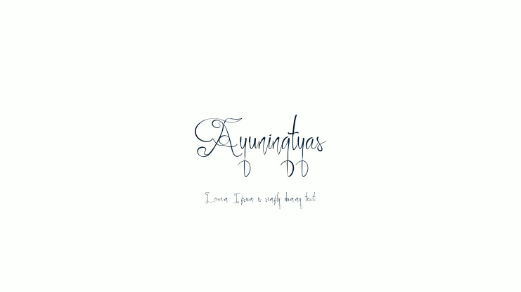 Ayuningtyas Font Family