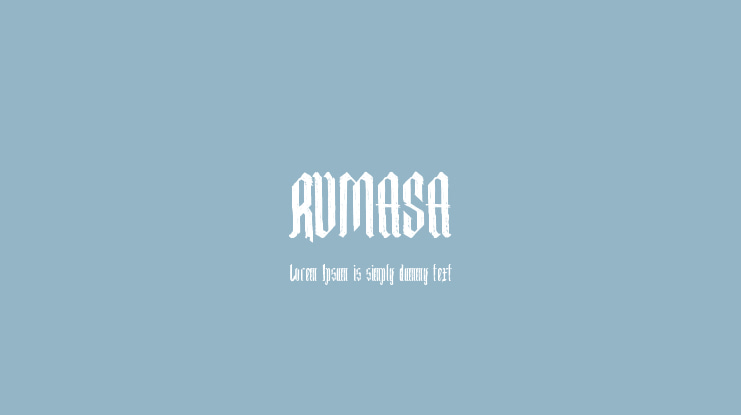 RUMASA Font