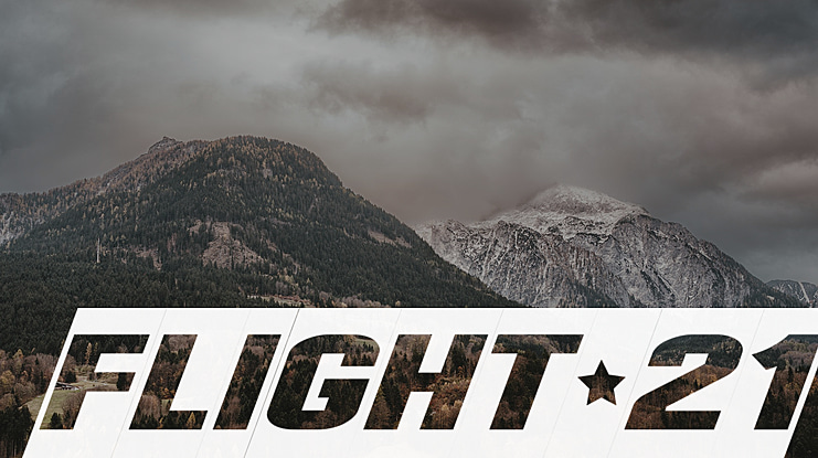 Flight 21 Font