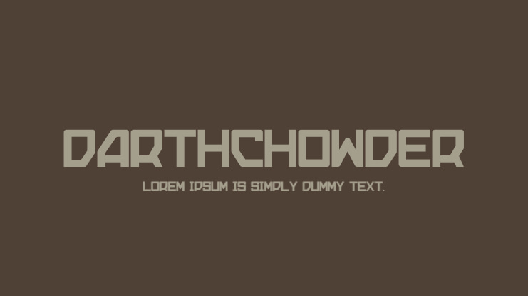 DARTHCHOWDER Font