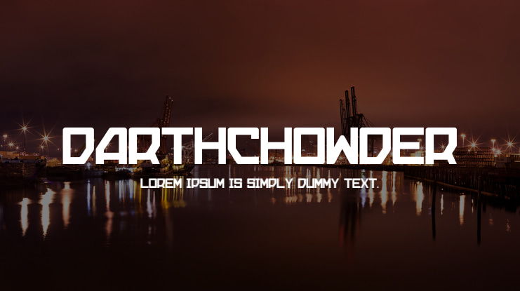 DARTHCHOWDER Font