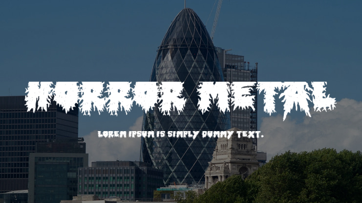 Horror Metal Font