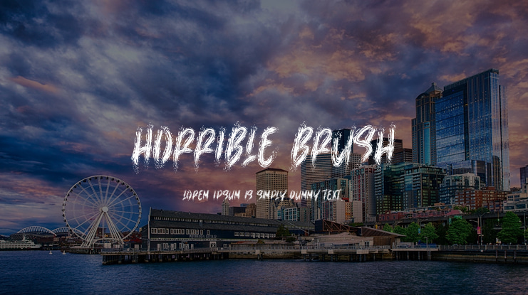 Horrible Brush Font