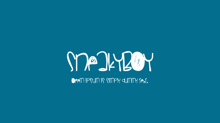 SneakyBoy Font