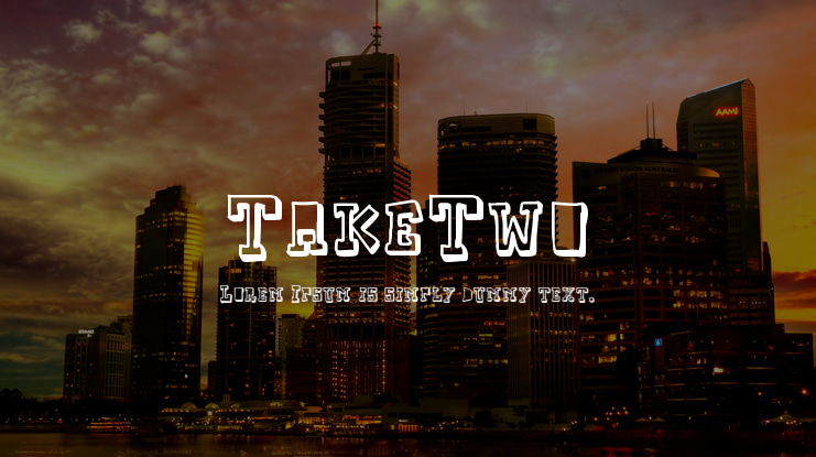 TakeTwo Font