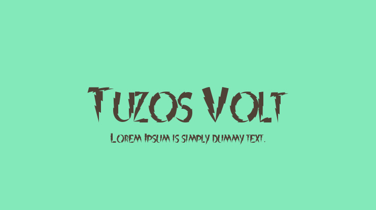 Tuzos Volt Font