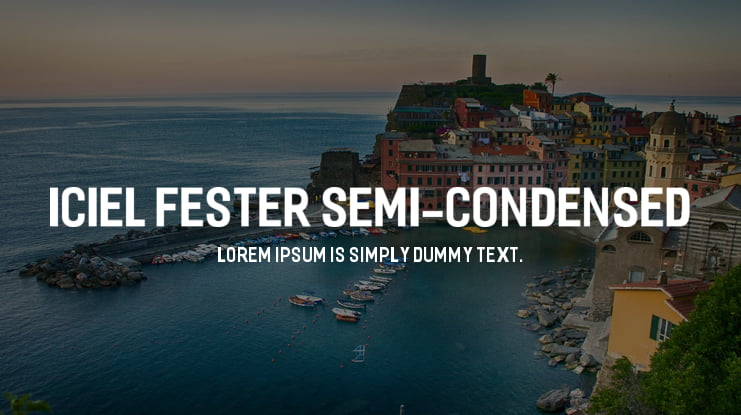 iCiel Fester Semi-Condensed Font
