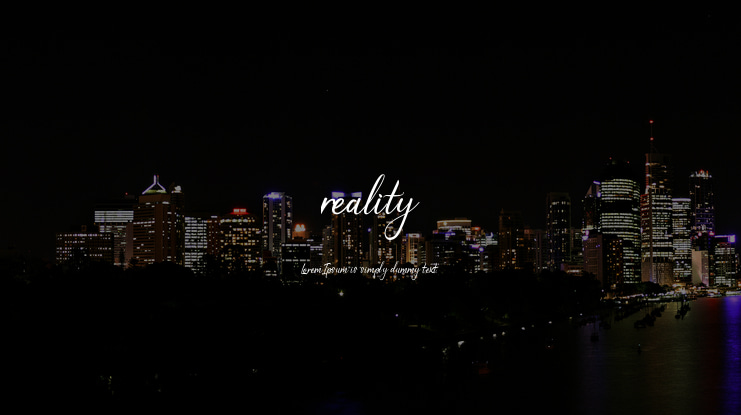 reality Font
