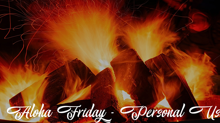 Aloha Friday - Personal Use Font