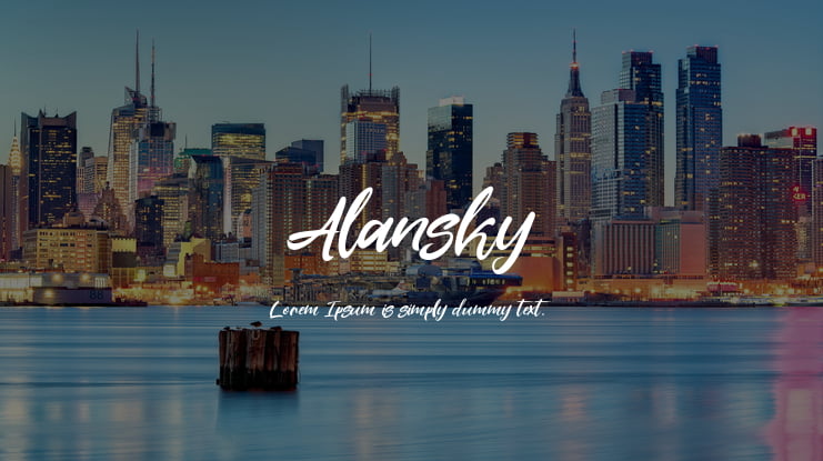 Alansky Font