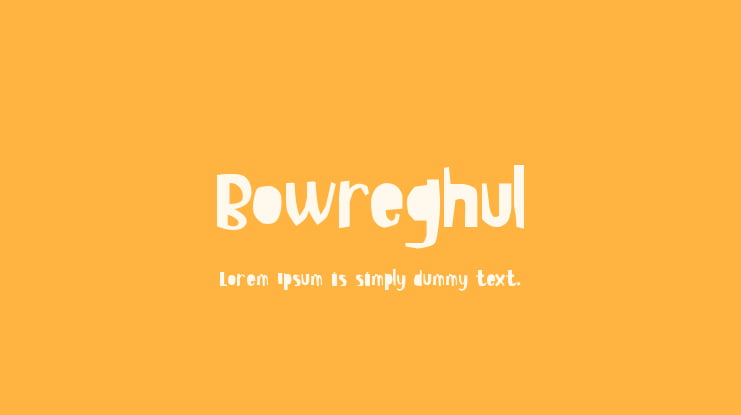 Bowreghul Font