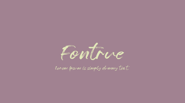 Fontrue Font