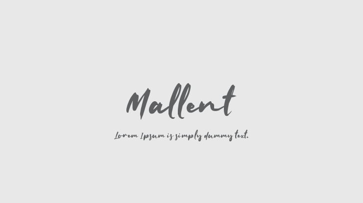 Mallent Font