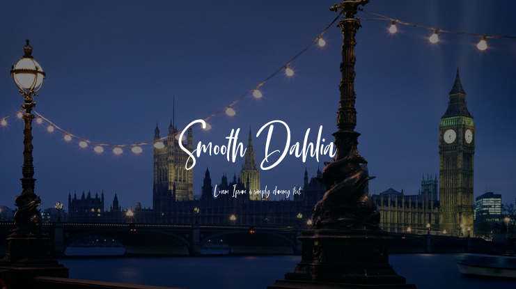 Smooth Dahlia Font