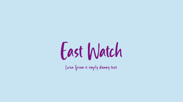 East Watch Font