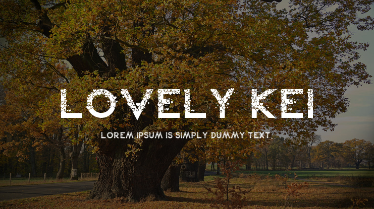 Lovely Kei Font