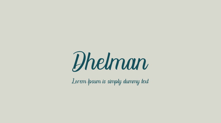 Dhelman Font