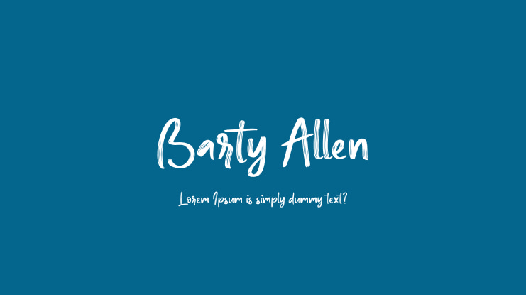 Barty Allen Font