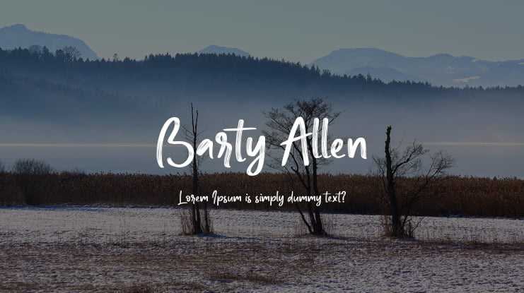 Barty Allen Font