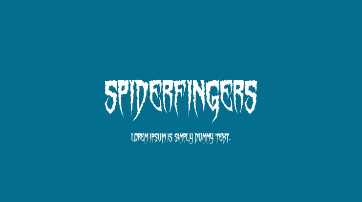 Spiderfingers Font