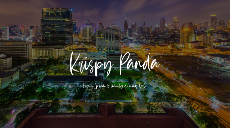 Krispy Panda Font