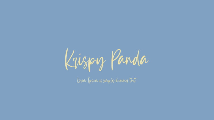 Krispy Panda Font