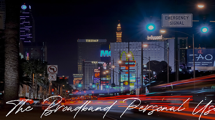 The Broadband Personal Use Font