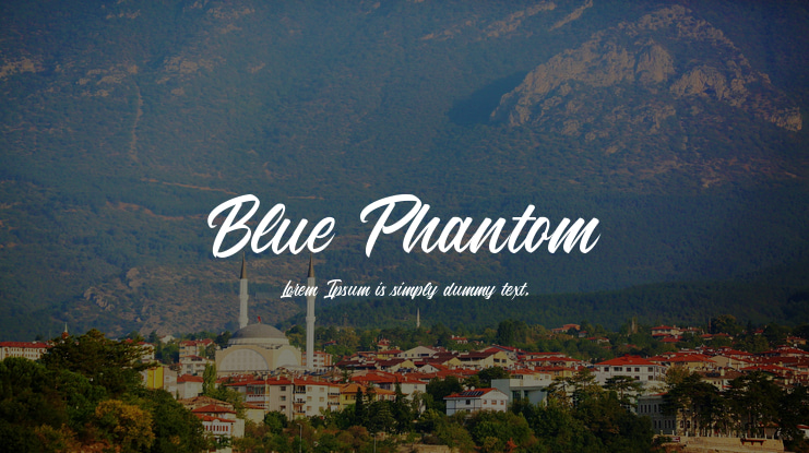 Blue Phantom Font