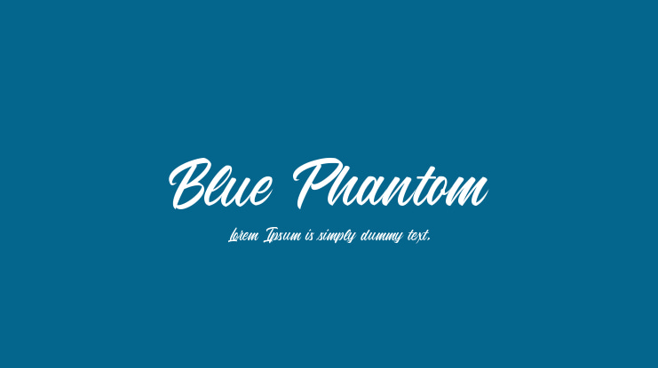 Blue Phantom Font