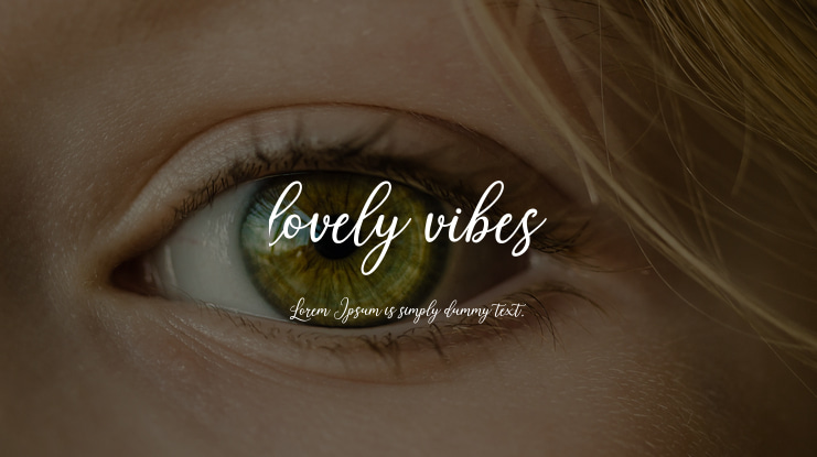 lovely vibes Font