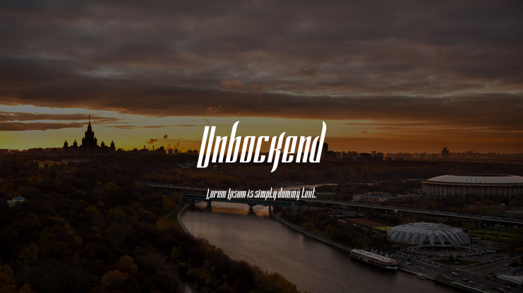 Unbockend Font