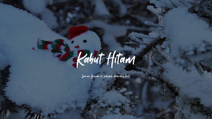 Kabut Hitam Font