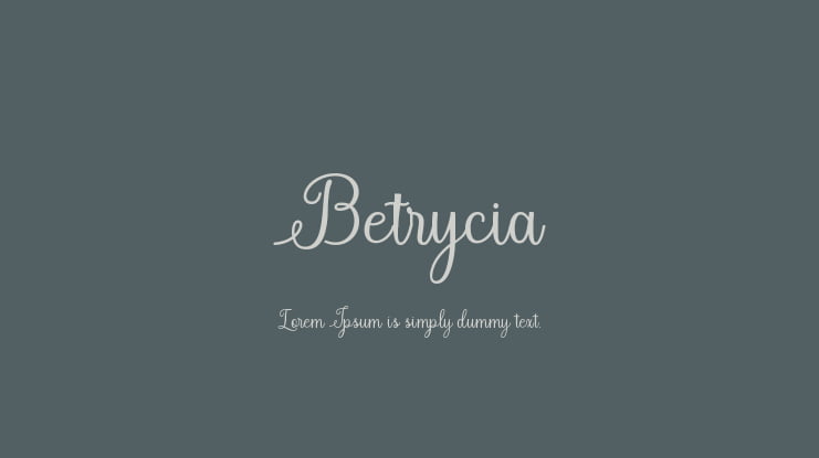 Betrycia Font