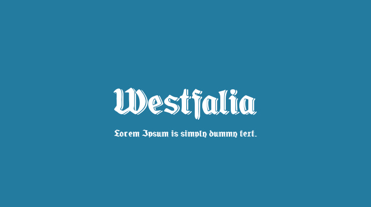 Westfalia Font