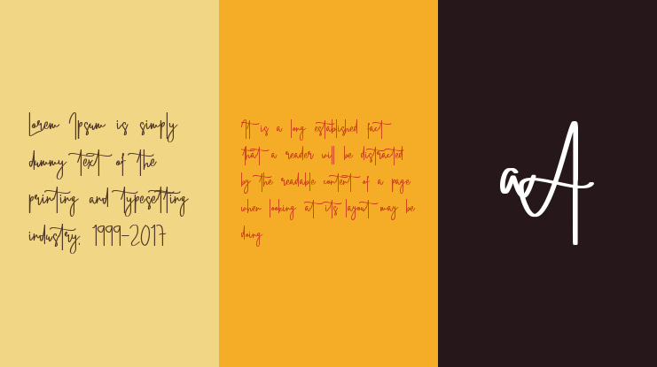 Straight Signature Font