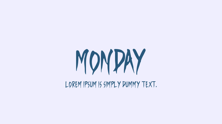Monday Font