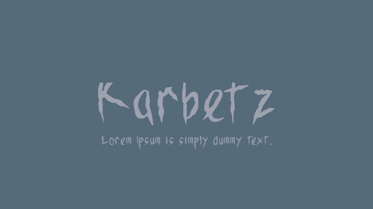 Karbetz Font