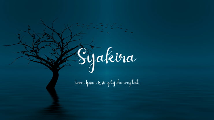 Syakira Font