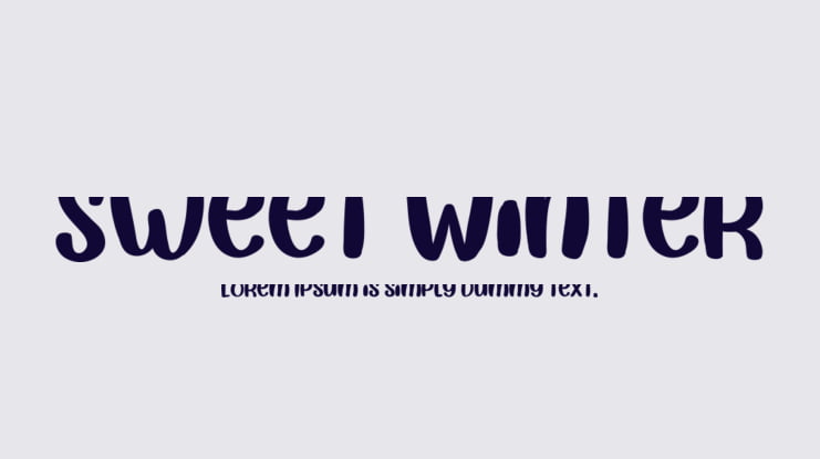 Sweet Winter Font