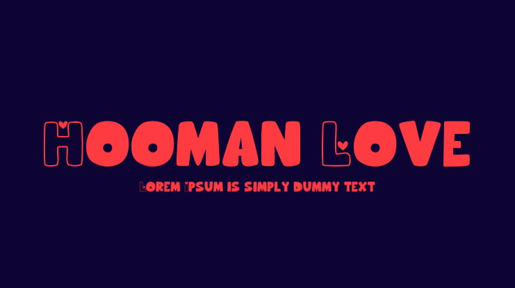 Hooman Love Font