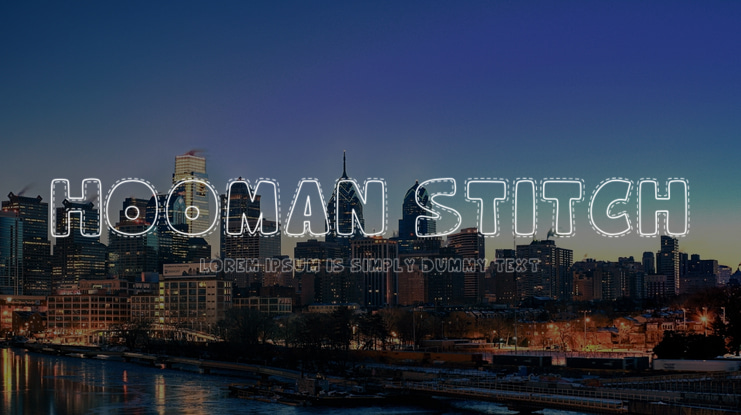 Hooman Stitch Font
