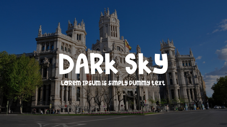 Dark Sky Font