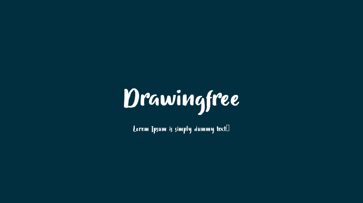 Drawingfree Font