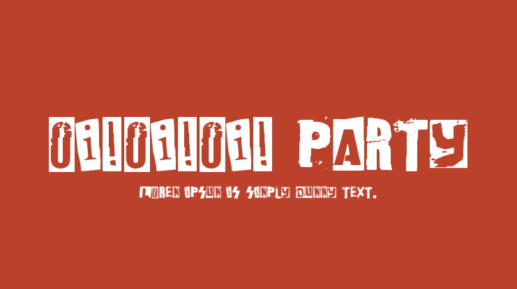 oi!oi!oi! party Font